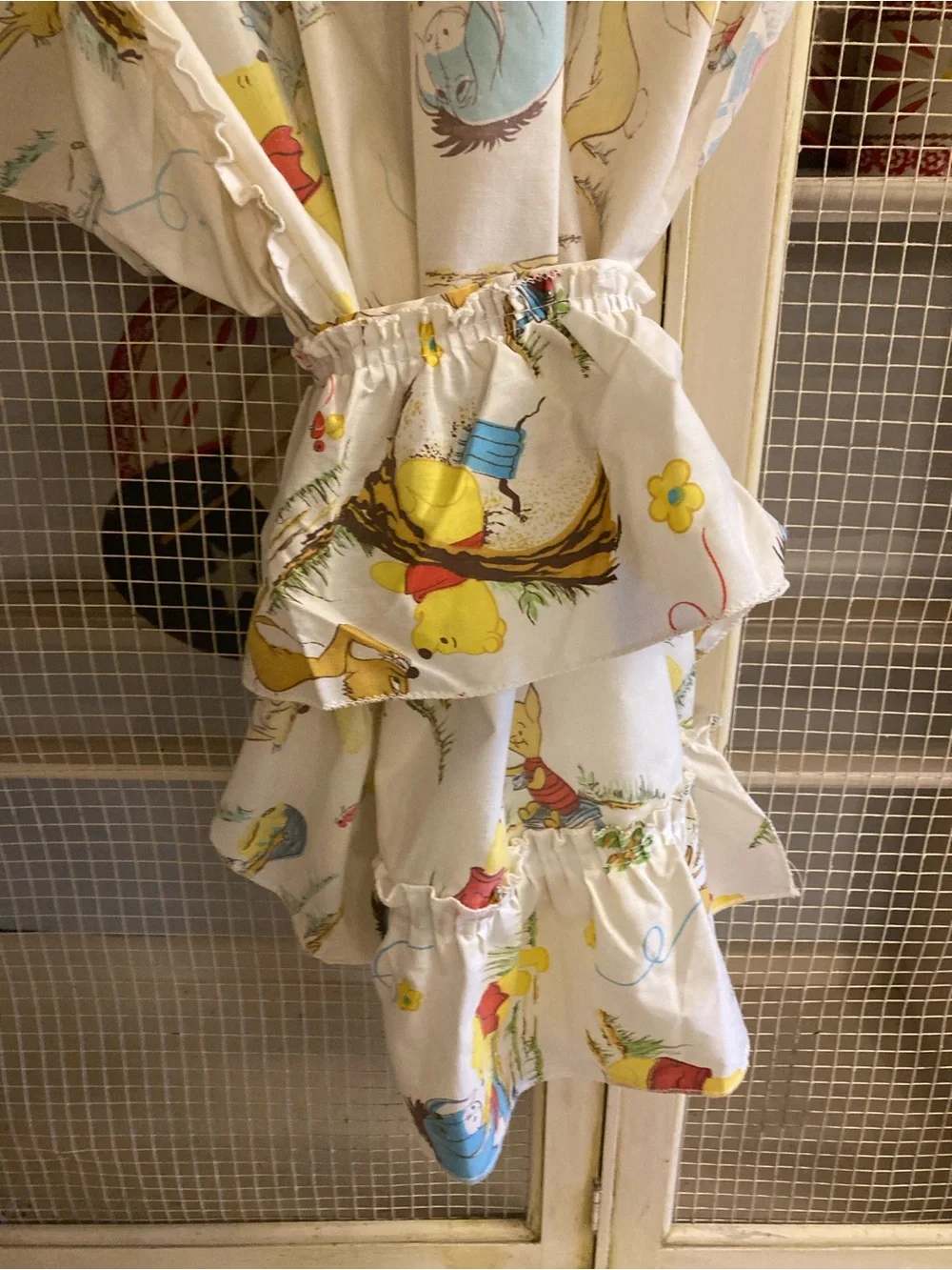 Set of 2.  Disney Winnie the Pooh vintage SEARS CURTAINS